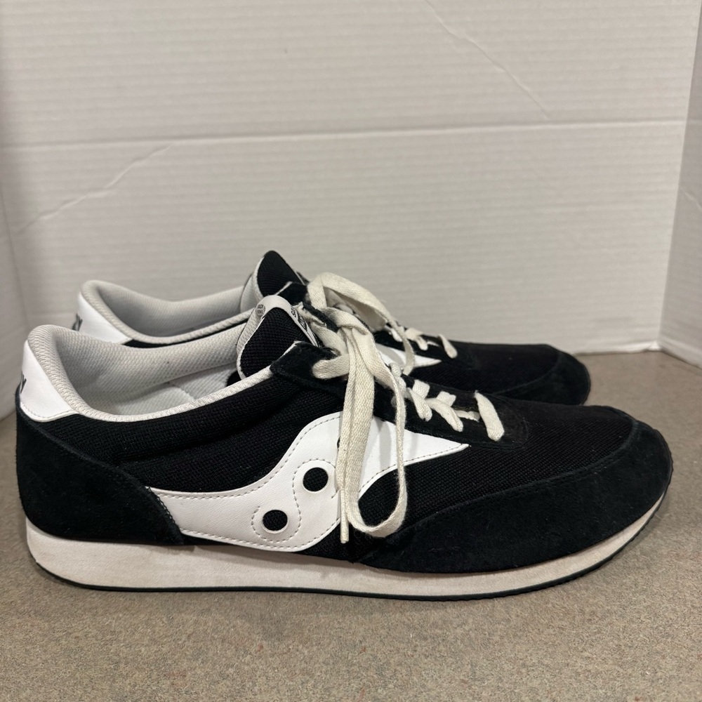 Saucony Men’s Hornet Black Suede Trainers Sneakers